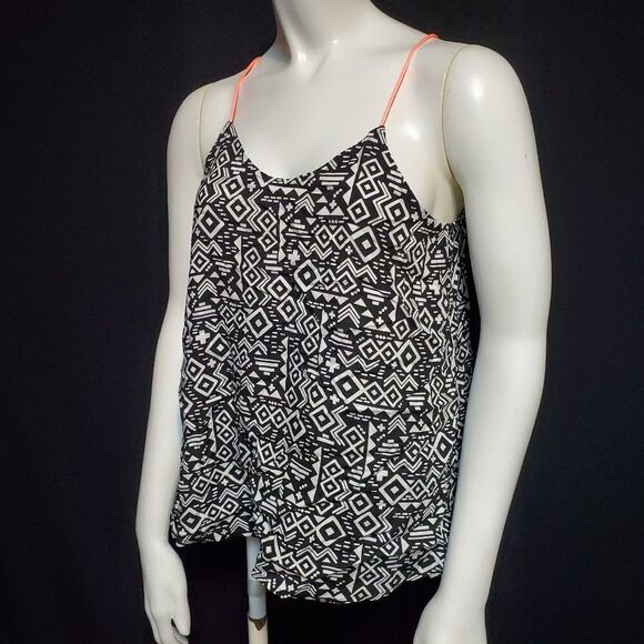 No Boundaries Black & White Aztec Tank Top (S) - Picture 1 of 5